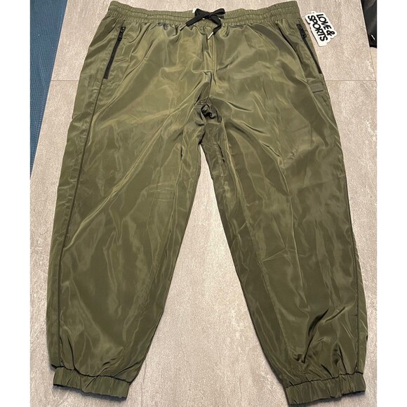 Love & Sports Pants - Love & Sports Sz 3X NWT Jogger Drawstring Pockets Water Resistent Mesh Lined